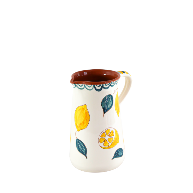 Water Jug 1L with Lemon motif | Serving Pitchers & Carafes | Iberica - Pretty things from Portugal