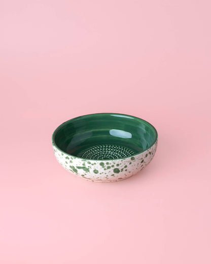 Medium Pottery Grater Plate – Jade