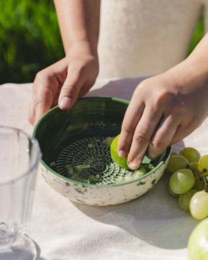 Medium Pottery Grater Plate – Jade