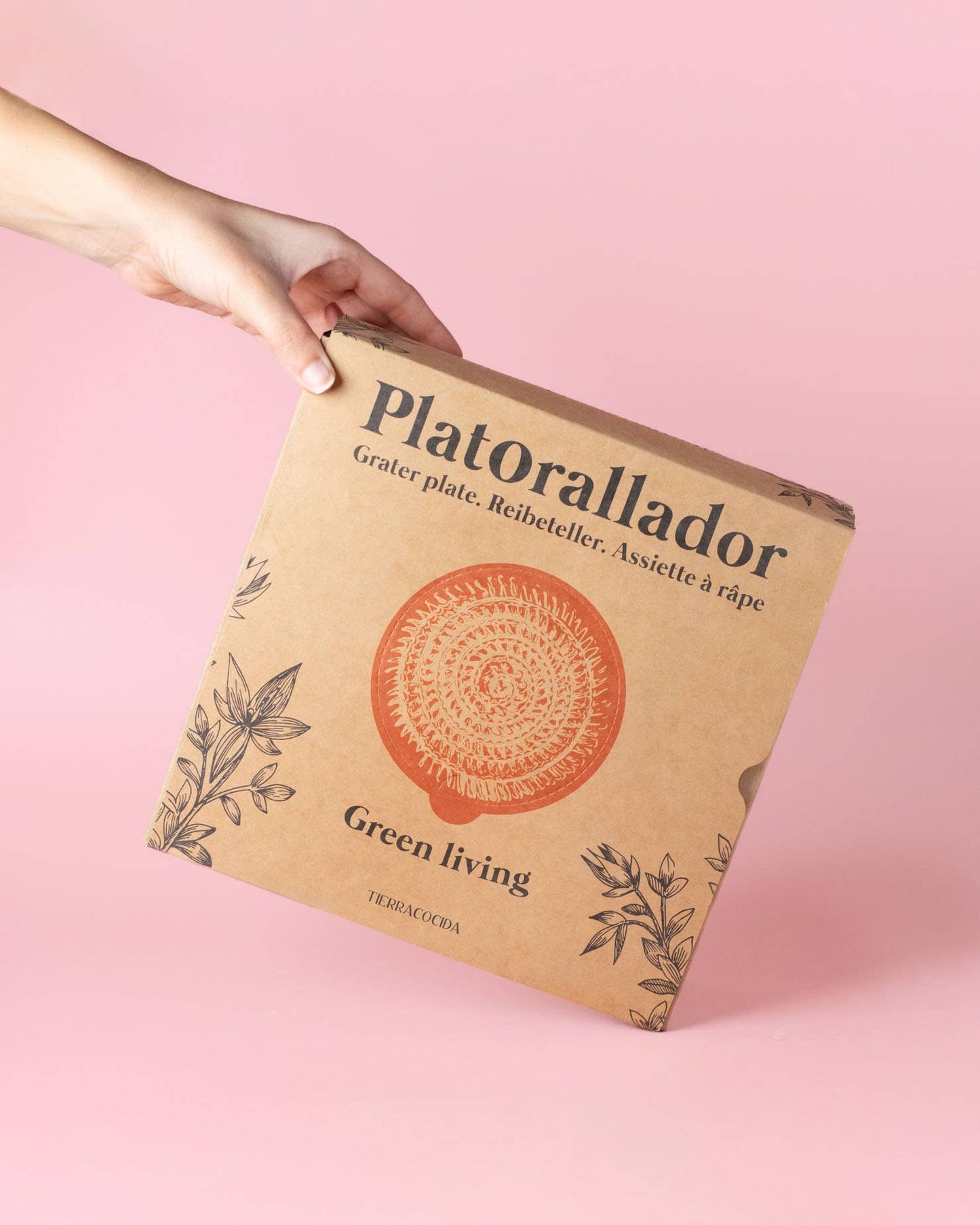 Large Pottery Grater Plate – Includes Gift Spoon / Jade - NEW