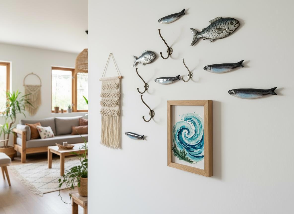 Portuguese Ceramic Sardine Wall Decor