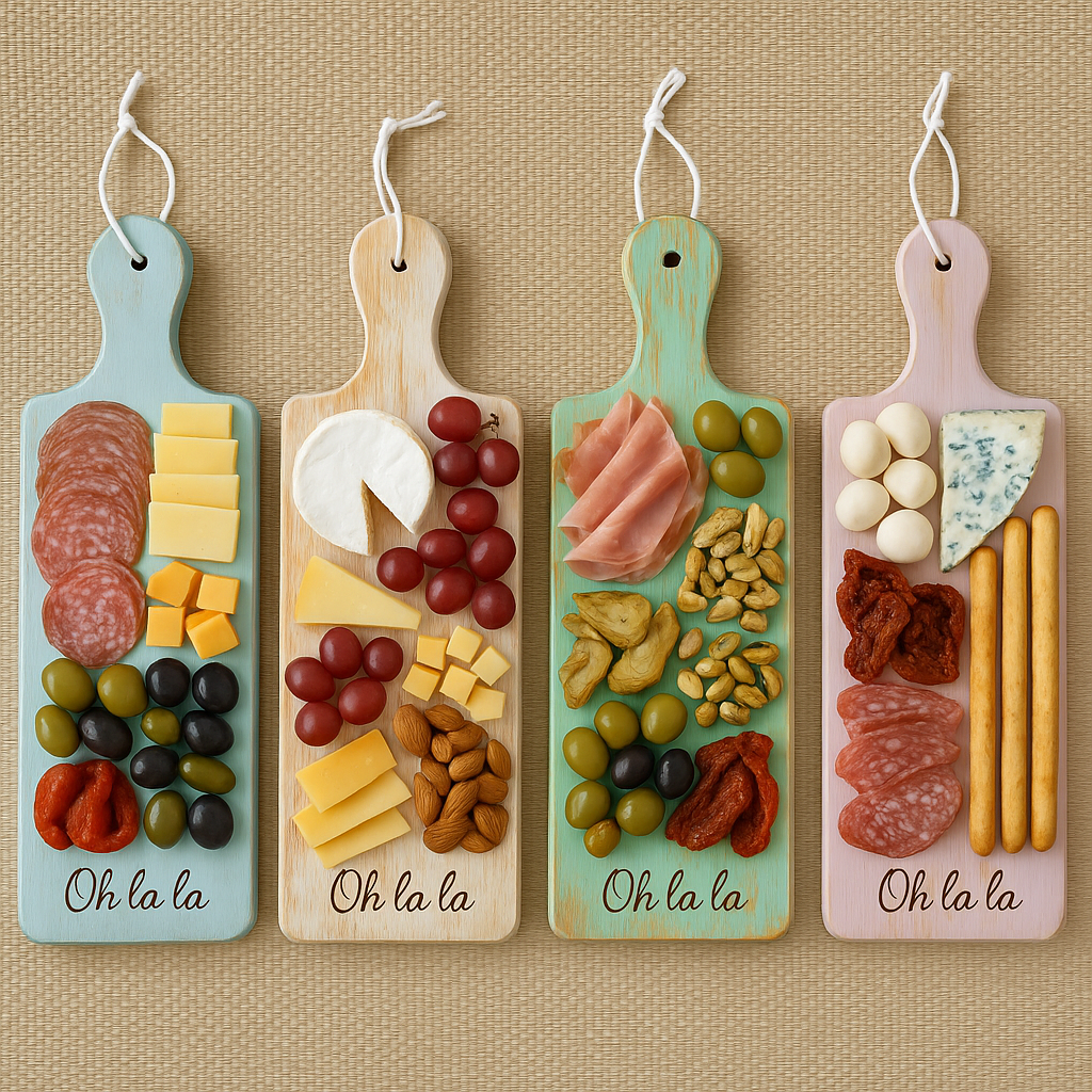 Tábua de servir retangular de madeira 45 x 14 cm