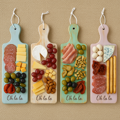 Tábua de servir retangular de madeira 45 x 14 cm