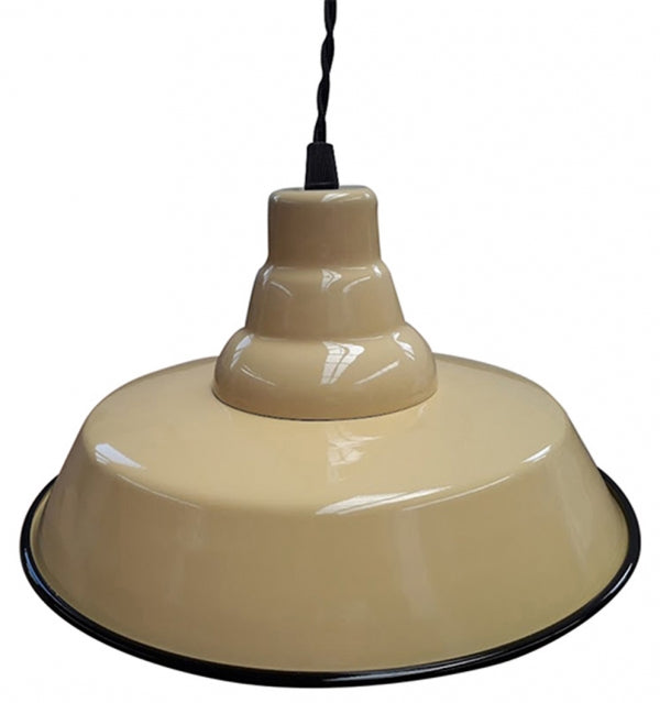 Enamelled Industrial Pendant Light