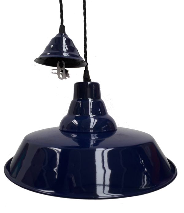 Enamelled Industrial Pendant Light