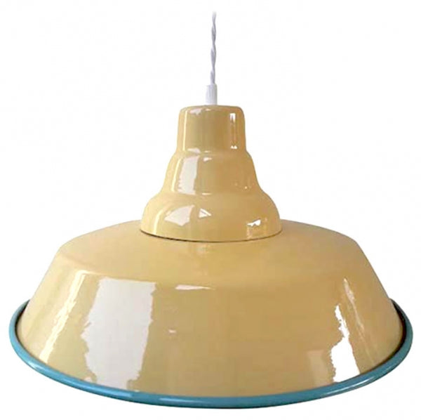 Enamelled Industrial Pendant Light