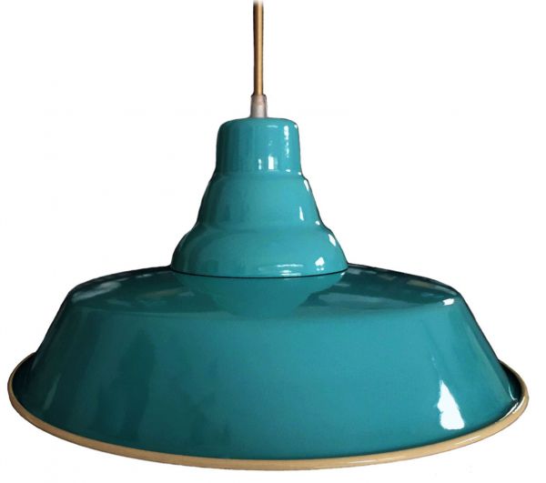 Enamelled Industrial Pendant Light