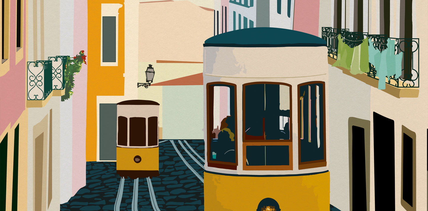 Lisbon Tram Poster L7