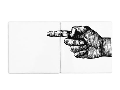 Self Adhesive Mural 2 Tiles, Left Indicator