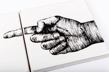 Self Adhesive Mural 2 Tiles, Left Indicator