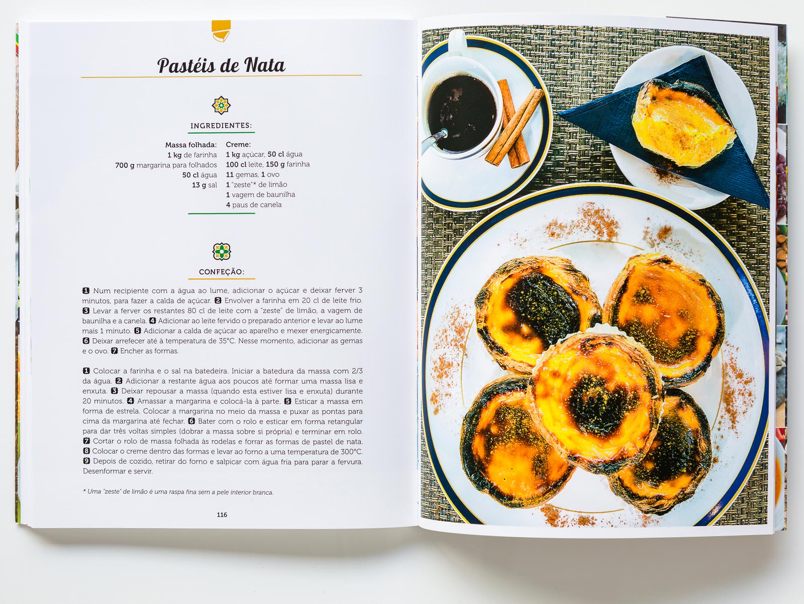 Page of portugal at the table book