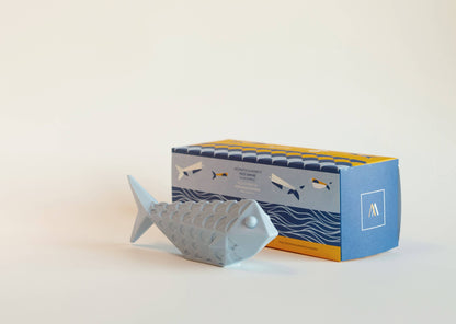 Decorative blue sardine in perfumed wax with Atlantic Breeze fragrance