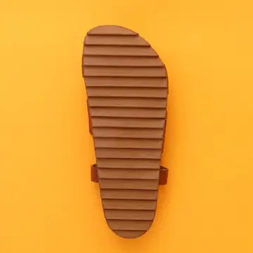 Taco Al Pastor - Brown Leather Sandal with Bio Sole