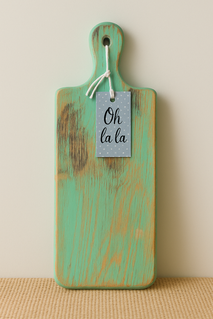 Tábua de servir retangular de madeira 45 x 14 cm