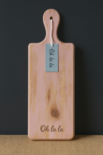 Tábua de servir retangular de madeira 45 x 14 cm