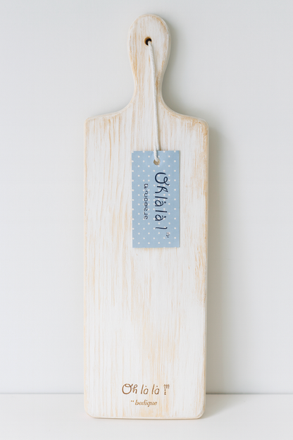 Tábua de servir retangular de madeira 45 x 14 cm