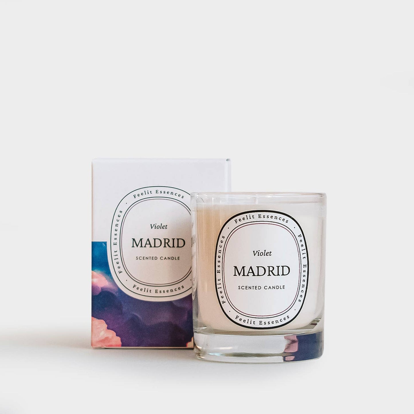 candle violet scented from spain