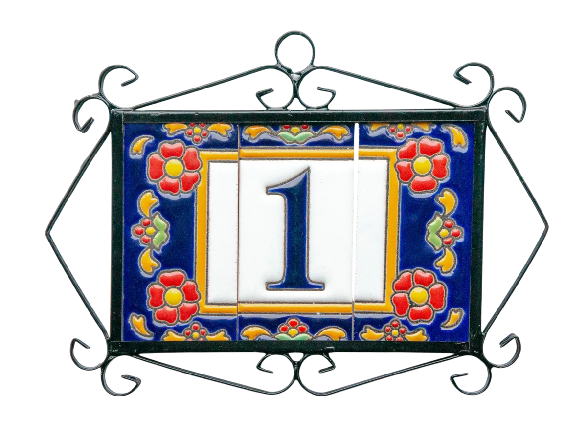 Marbella Ceramic House Number & Letter Tile