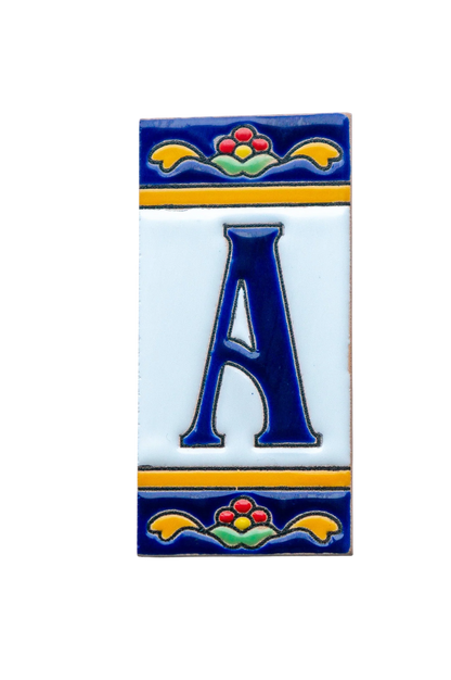 Marbella Ceramic House Number & Letter Tile