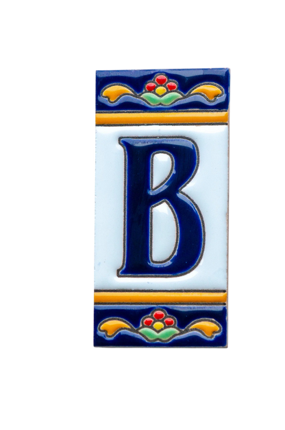 Marbella Ceramic House Number & Letter Tile