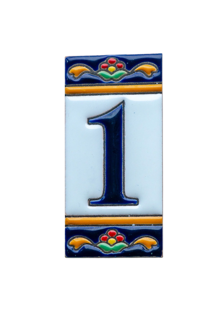Marbella Ceramic House Number & Letter Tile