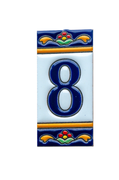 Marbella Ceramic House Number & Letter Tile
