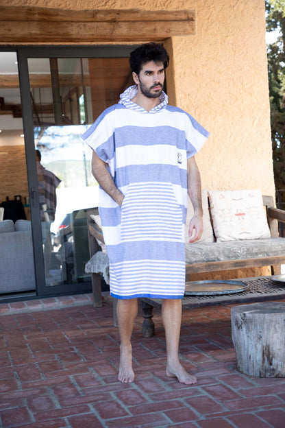 Nazare Blue Poncho