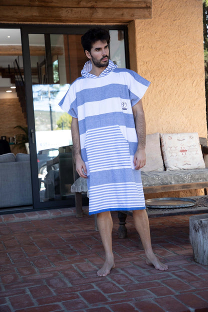 Nazare Blue Poncho