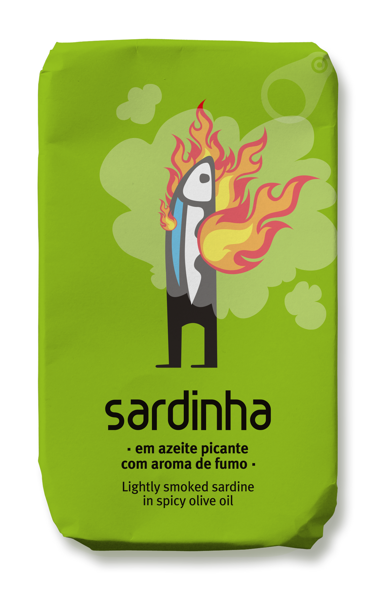 Sardinha Portuguese smoked flavour sardines preserved in olive oil, traditionally prepared and tinned in Portugal.