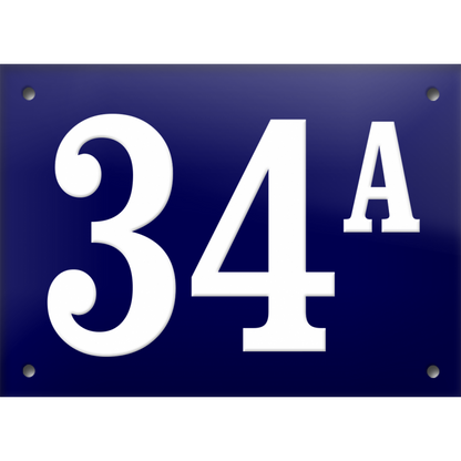 Enamel House Number - [Made to order] | Plaque | Iberica - Pretty things from Portugal