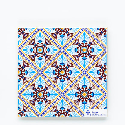 Ceramic drinks coaster 11cm - Azulejo 15 | Coasters | Iberica - Pretty things from Portugal